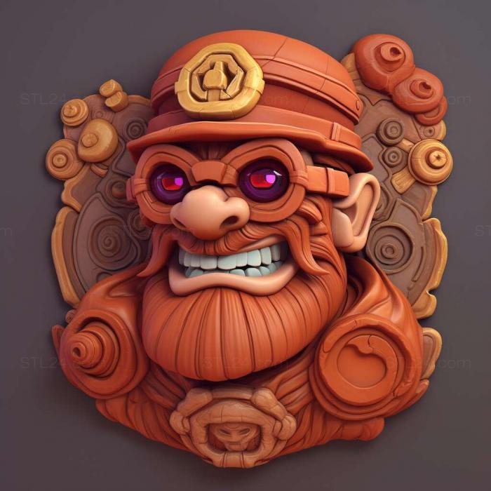 Games (Awesomenauts 4, GAMES_33228) 3D models for cnc